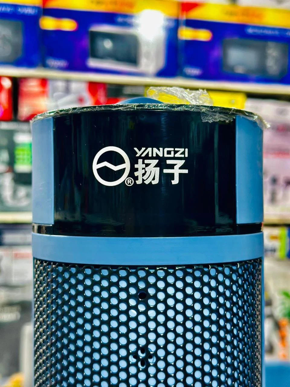 YANGZI 2000W Electric Ceramic Tower Heater with Realistic 3D Flame Effect, Remote Control, Oscillation & Negative Ion Function