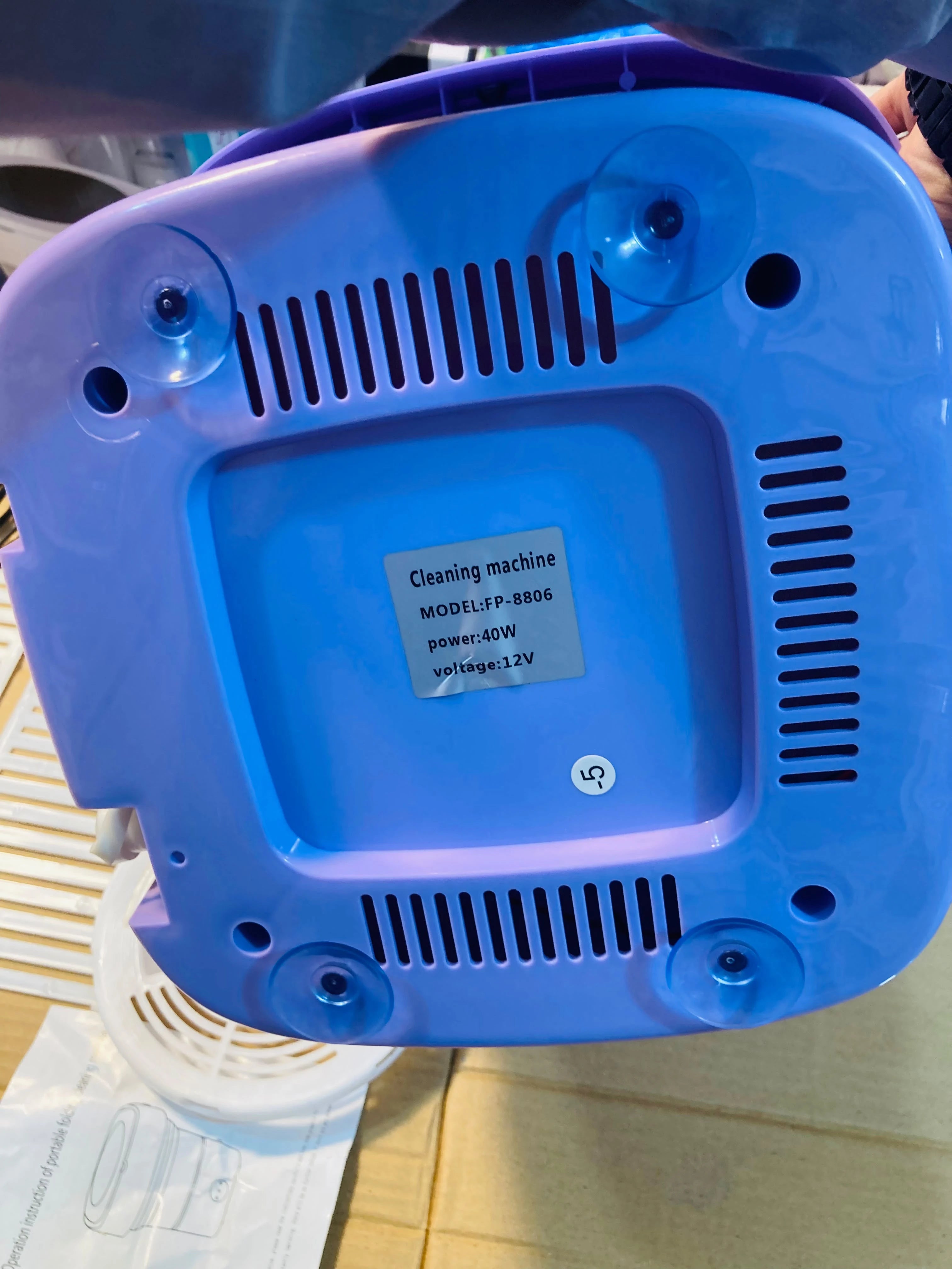 Portable Foldable Washing Machine with Drain Basket and Power Adapter – 11L Mini Compact Washer FP-8806