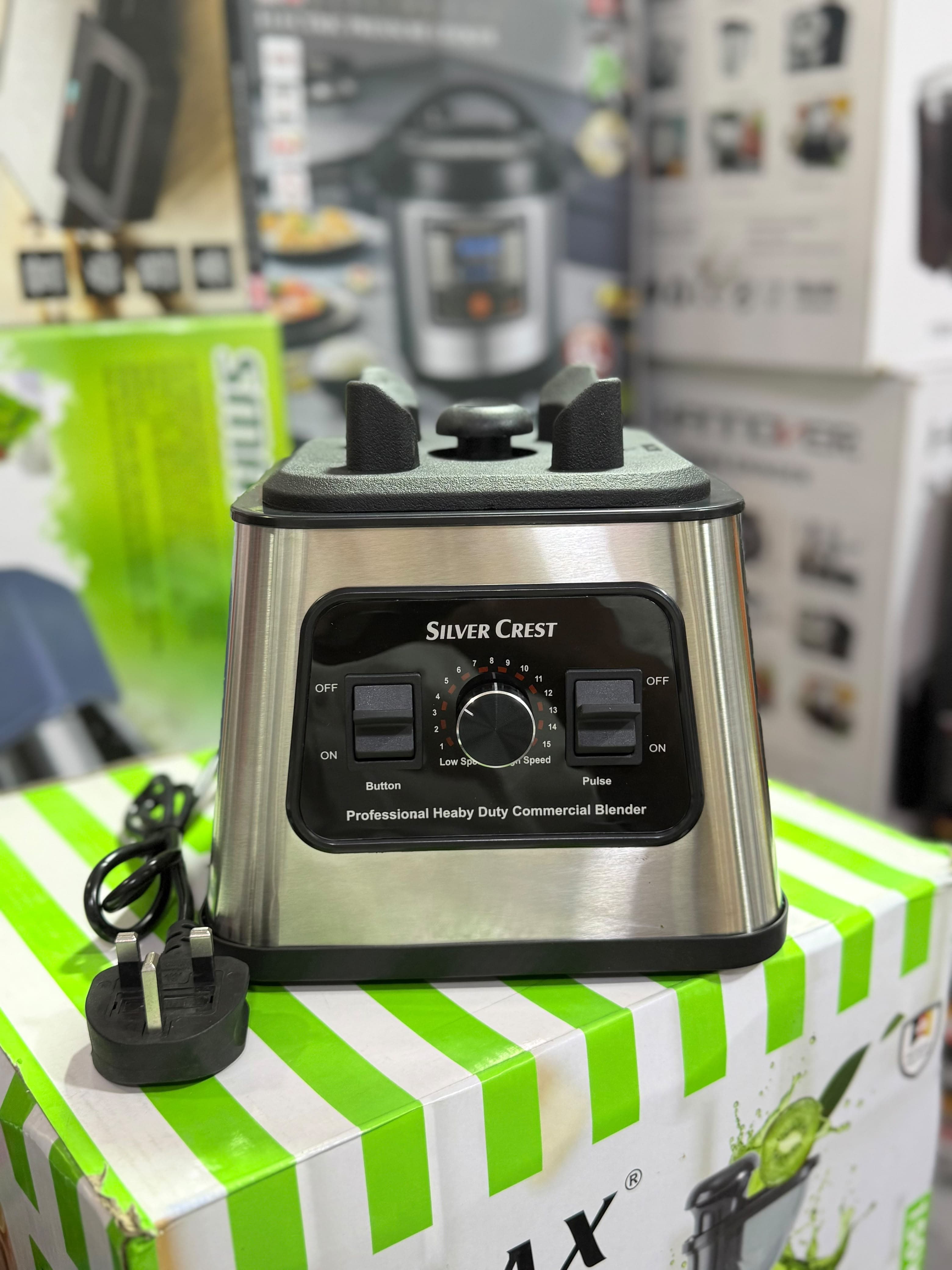 Silver Crest 2-in-1 Powerful Commercial Blender & Grinder SC-5042-2