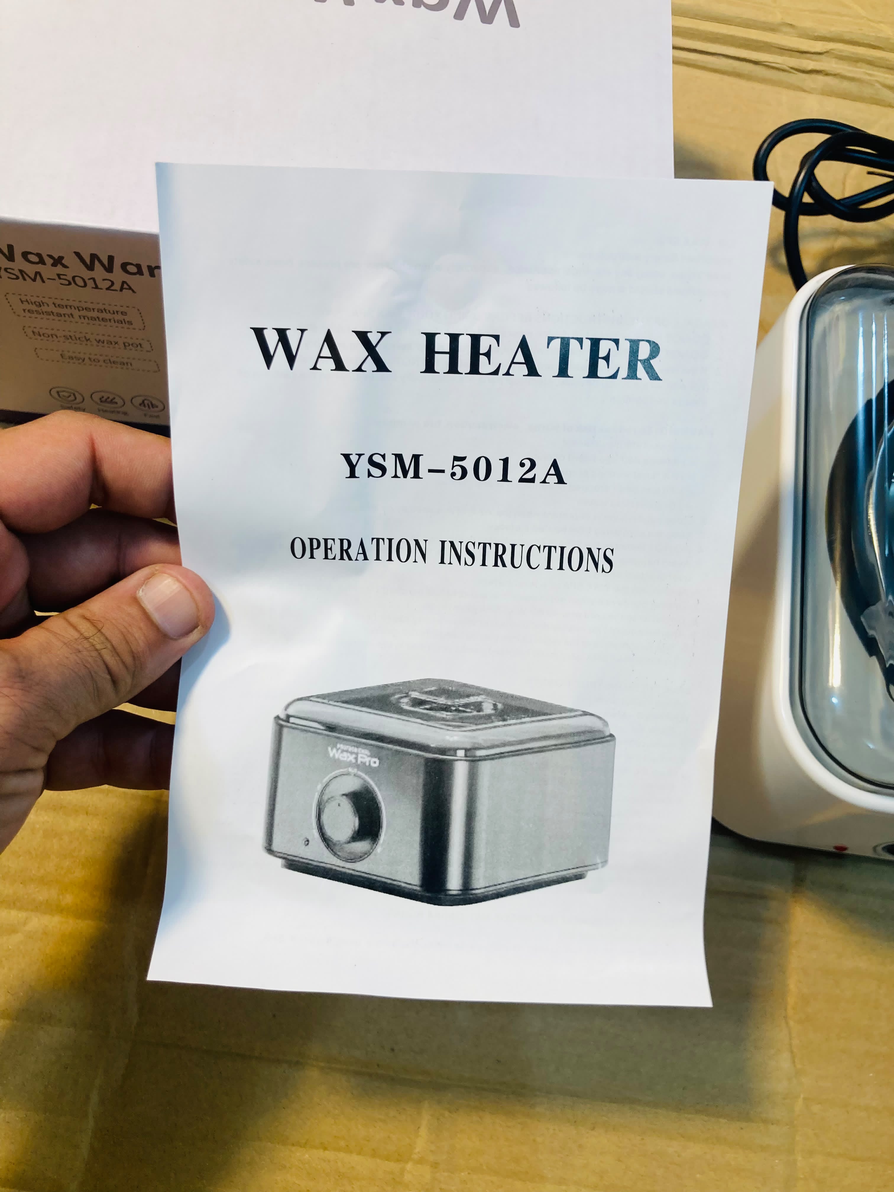 Wax Pro  Electric Wax Warmer – Professional Electric Wax Heater Pot with Adjustable Temperature Knob YSM-5012A