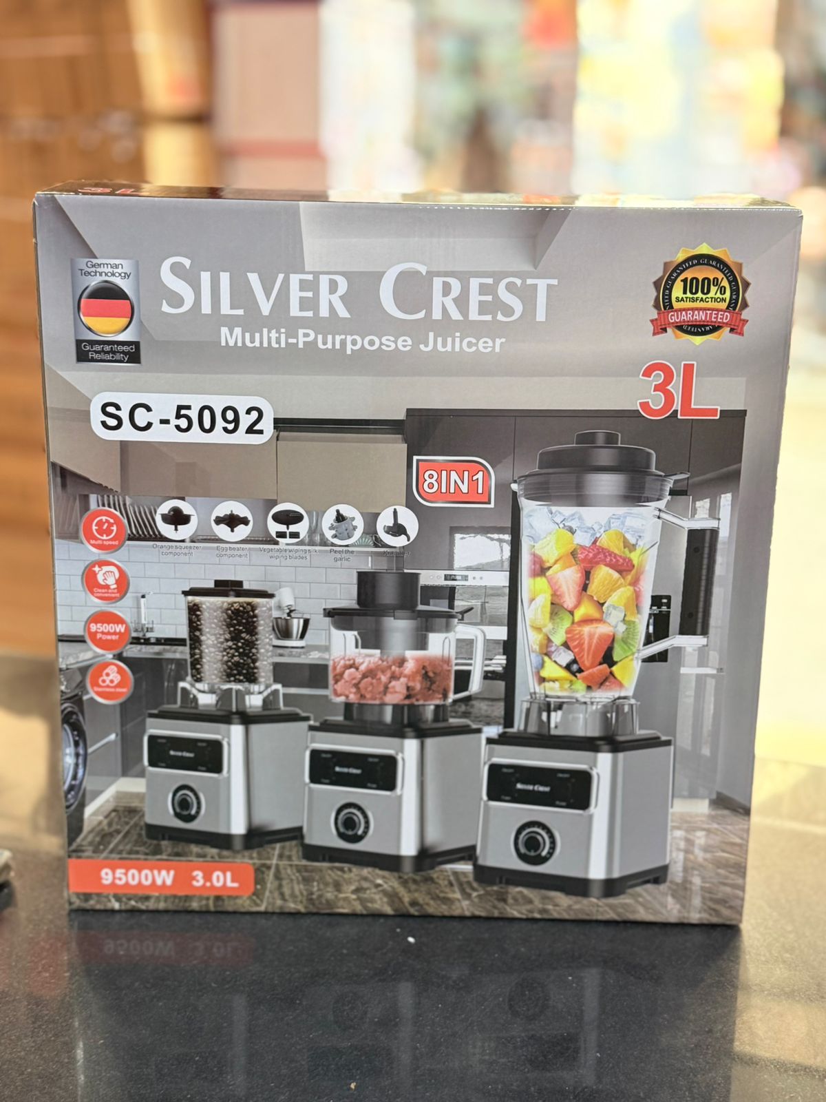Silver Crest Germany 8-in-1 Multi Purpose 3L Blender SC-5092