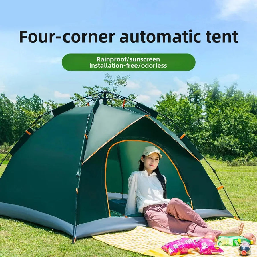 Automatic Double Layer Camping Tent (4-5 Person)