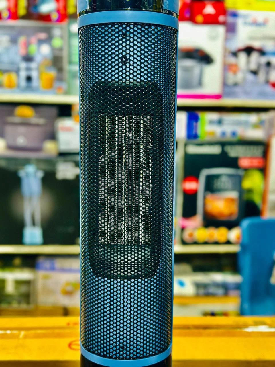 YANGZI 2000W Electric Ceramic Tower Heater with Realistic 3D Flame Effect, Remote Control, Oscillation & Negative Ion Function