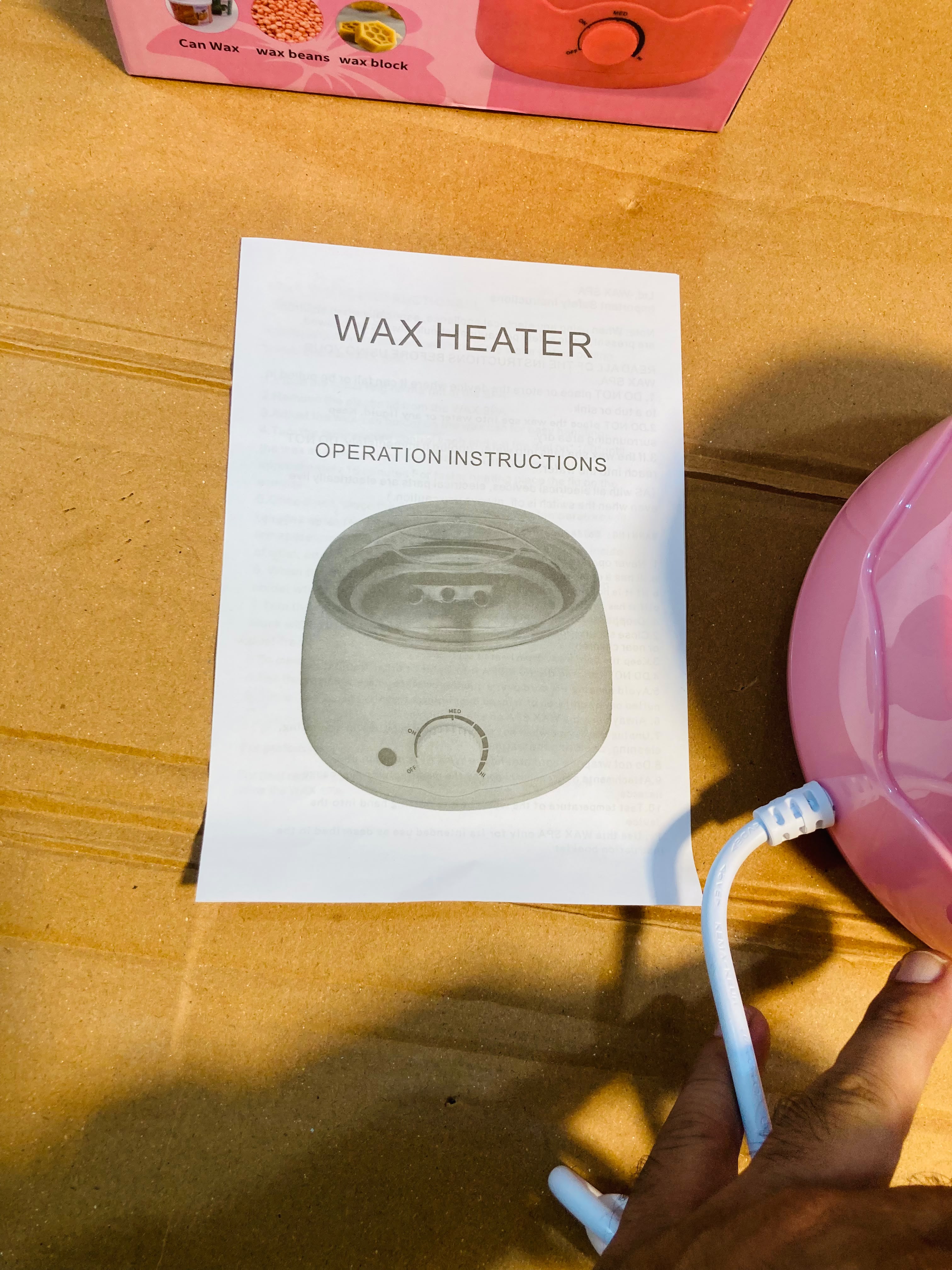 AJWA 100W Electric Wax Heater  with Adjustable Temperature Control & Lid SM-8002