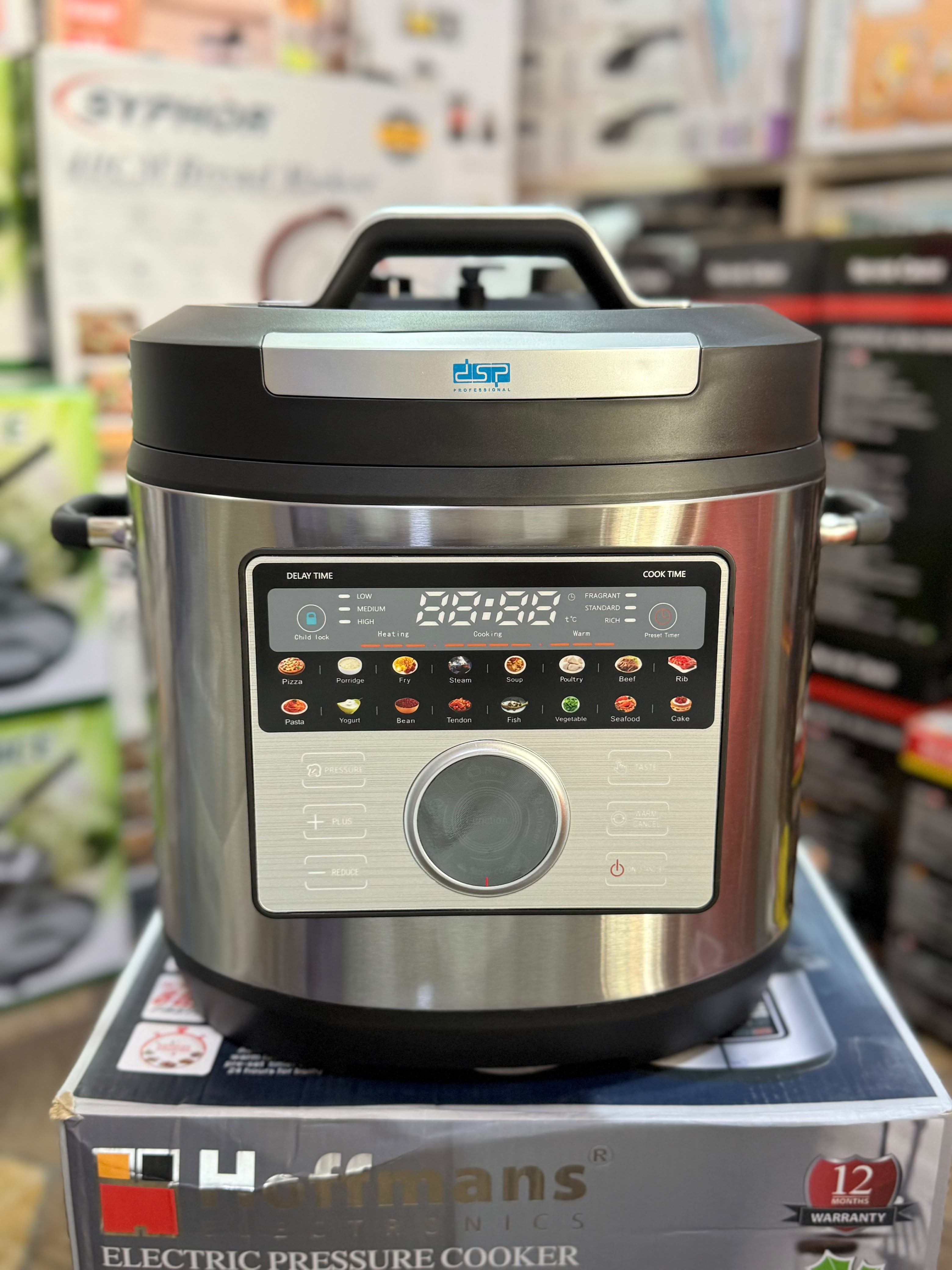 DSP X2000 Pro 1300W Electric Pressure Cooker 8 Litre KB5037