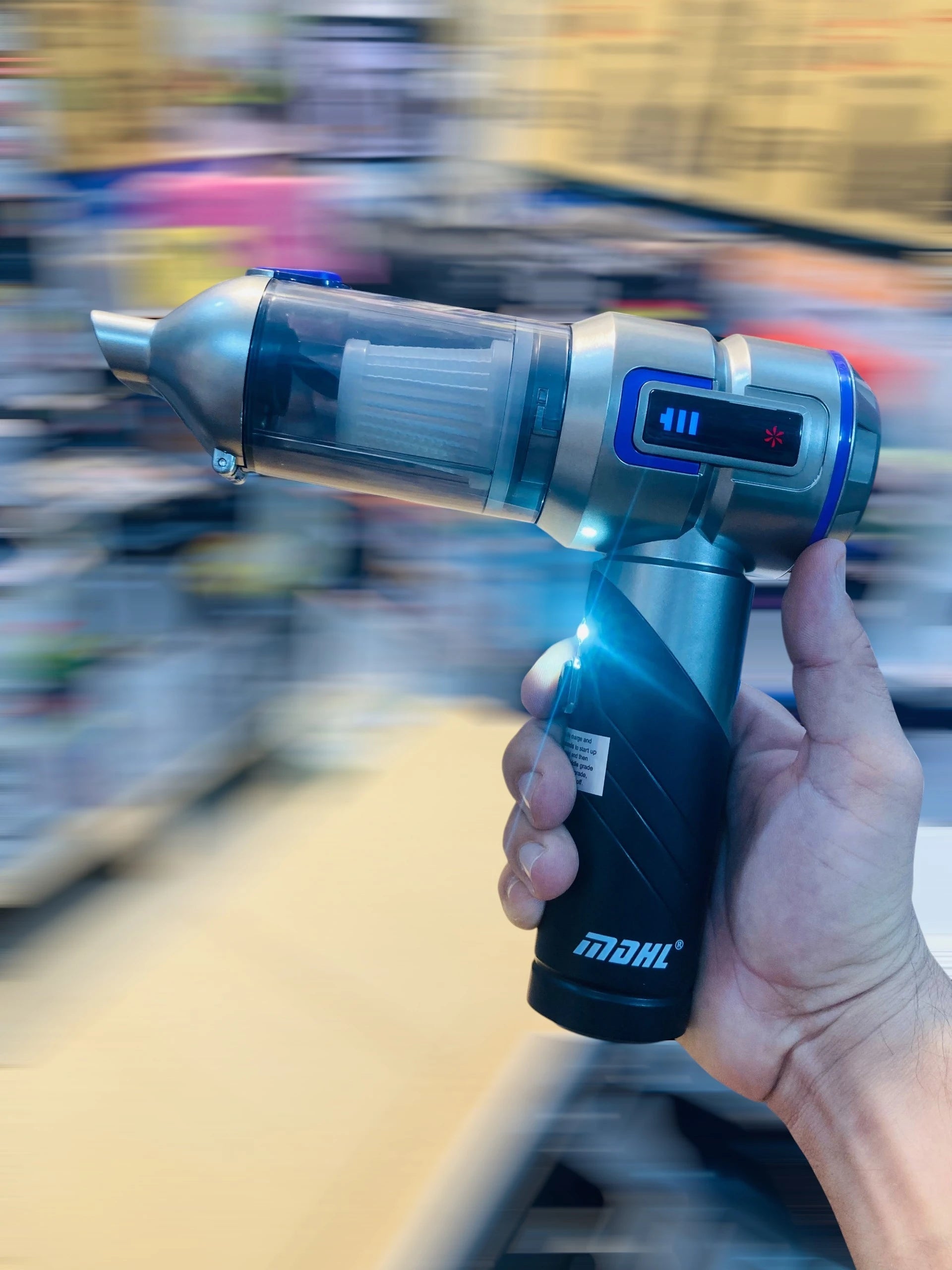 MDHL Handheld Car Mounted Vacuum Cleaner & Air Blower 3 Speed Suction, 17000Pa Max Power, Rechargeable Cordless Hand Vacuum MD-A8