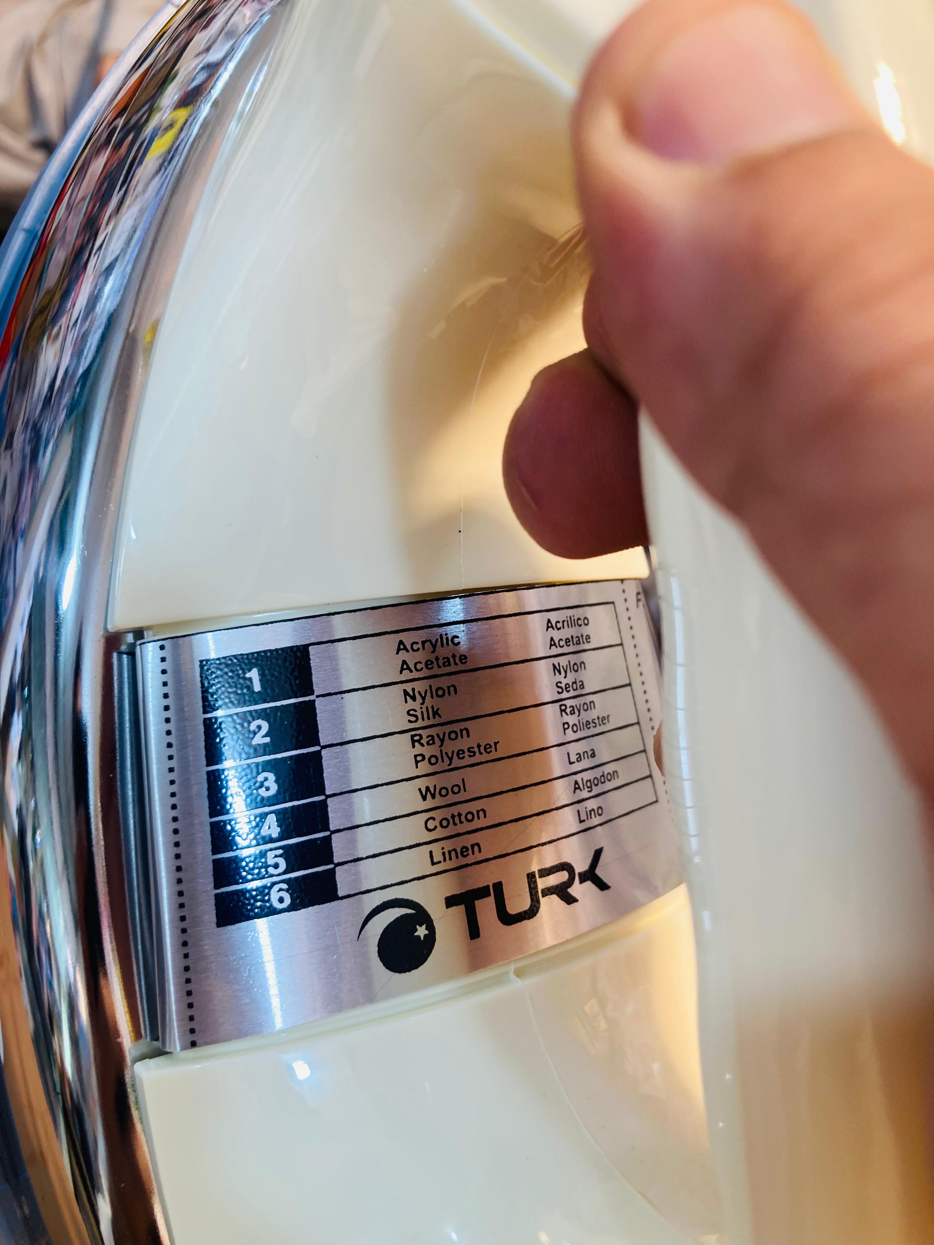 TURK 1000W Heavyweight Automatic Dry Iron with 60 Microns Nano Ceramic Coating TP-786