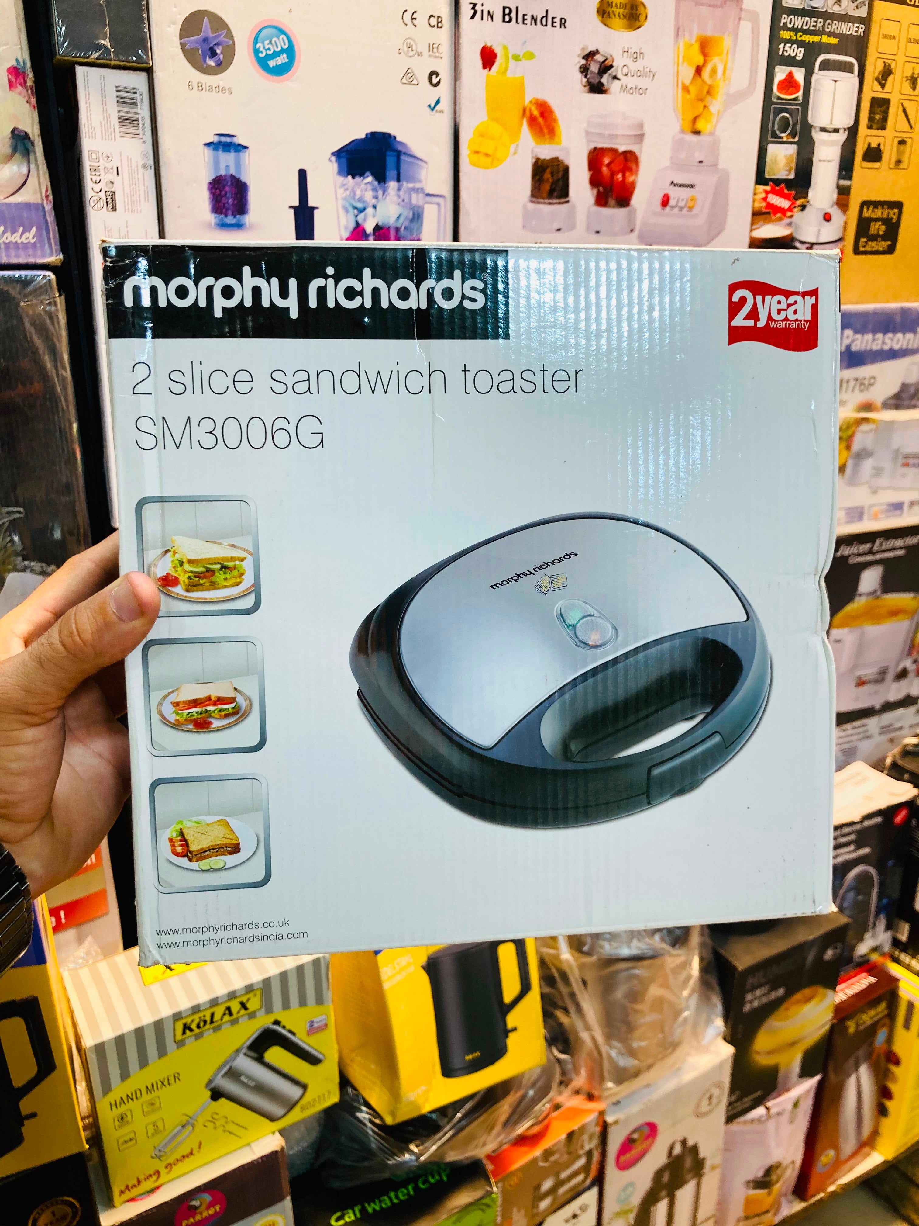 Morphy Richards 2-Slice Sandwich Grill Toaster SM3006G