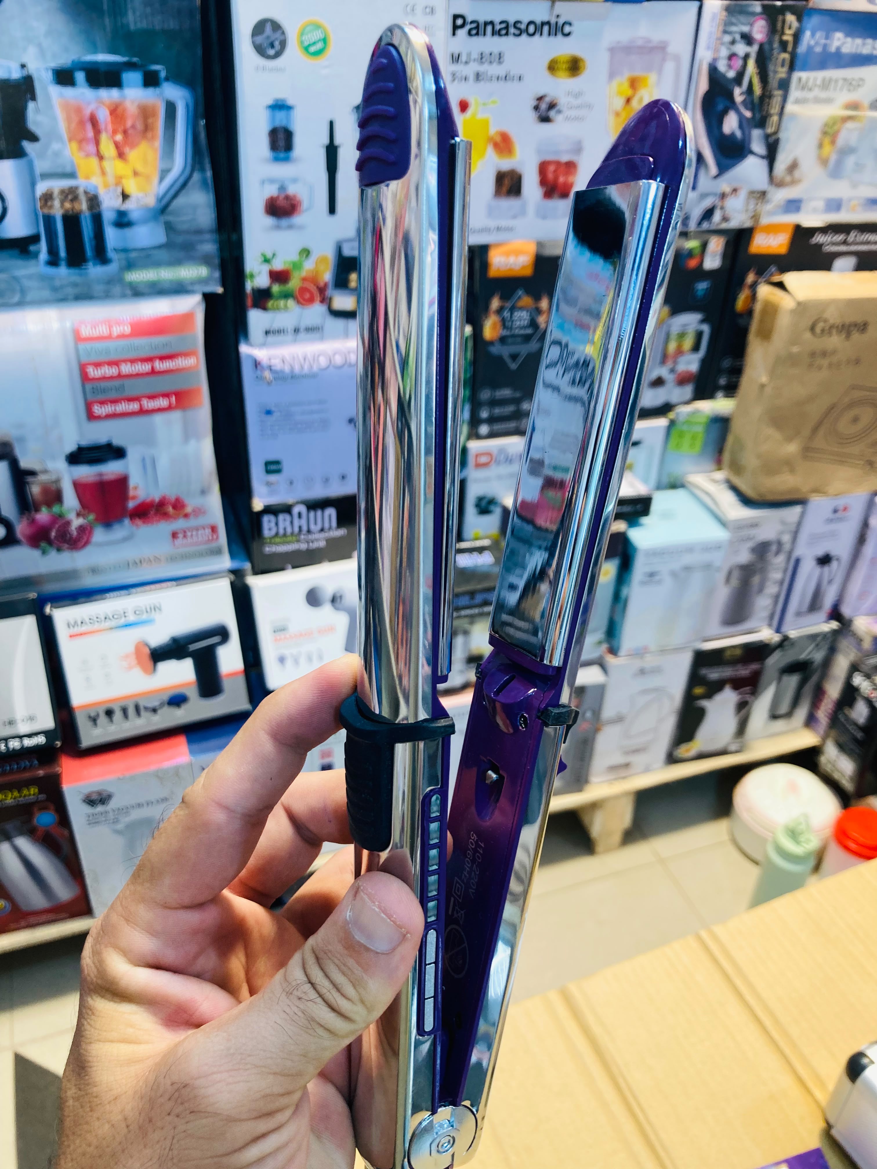 Imported Titanium plates Deeper Than Hair professional hair straightener