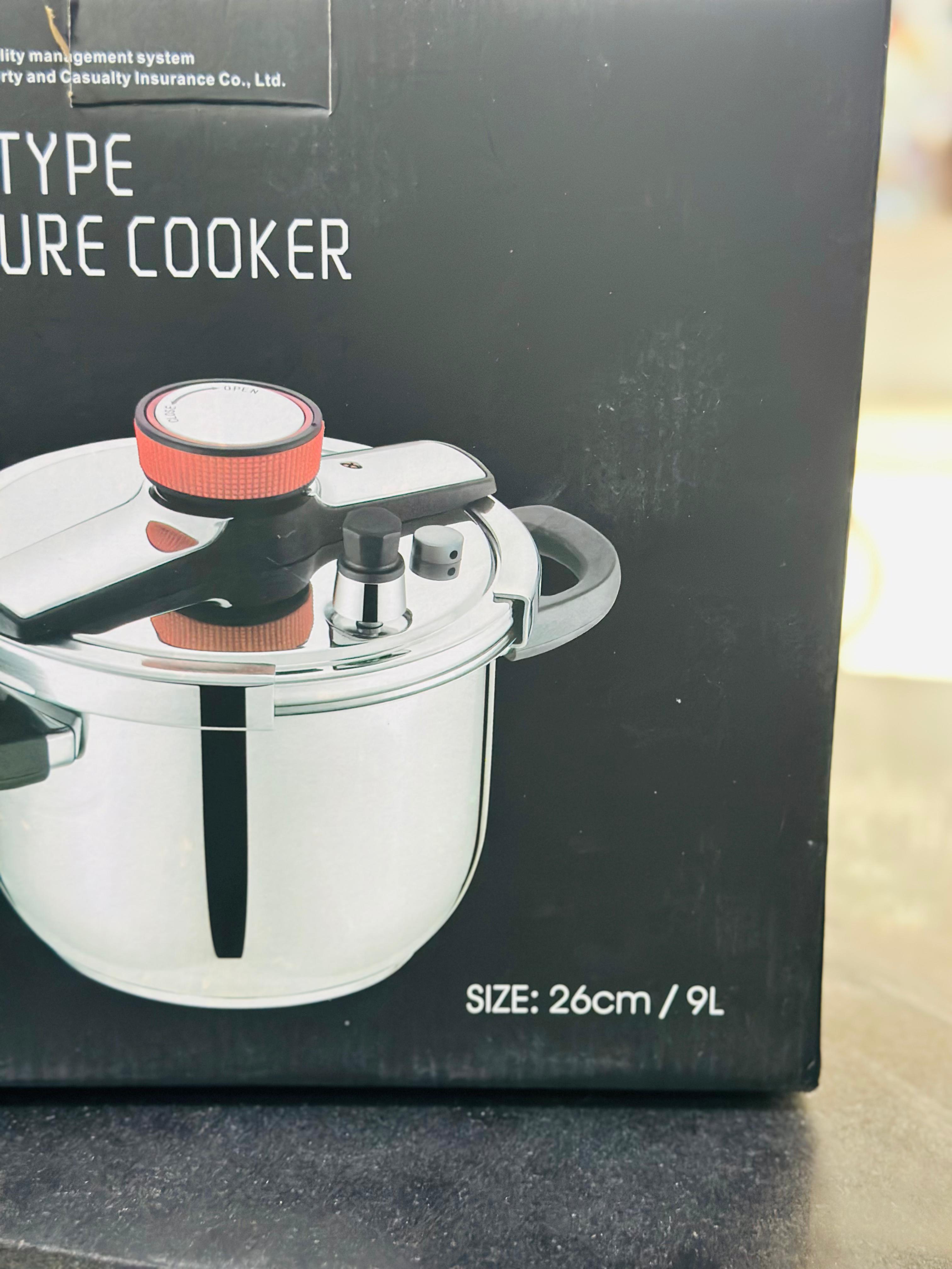 Lot Imported Stainless Steel Pressure Cooker 9L