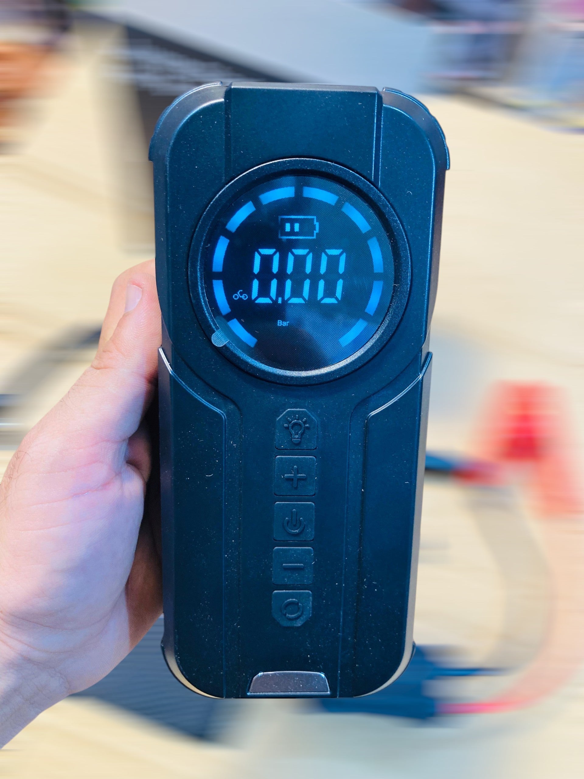 Imported 4-in-1 Emergency Portable Car Jump Starter with an Integrated Digital Air Compressor 1920