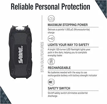 SABRE Self Defence Stun Gun Taser S-1021