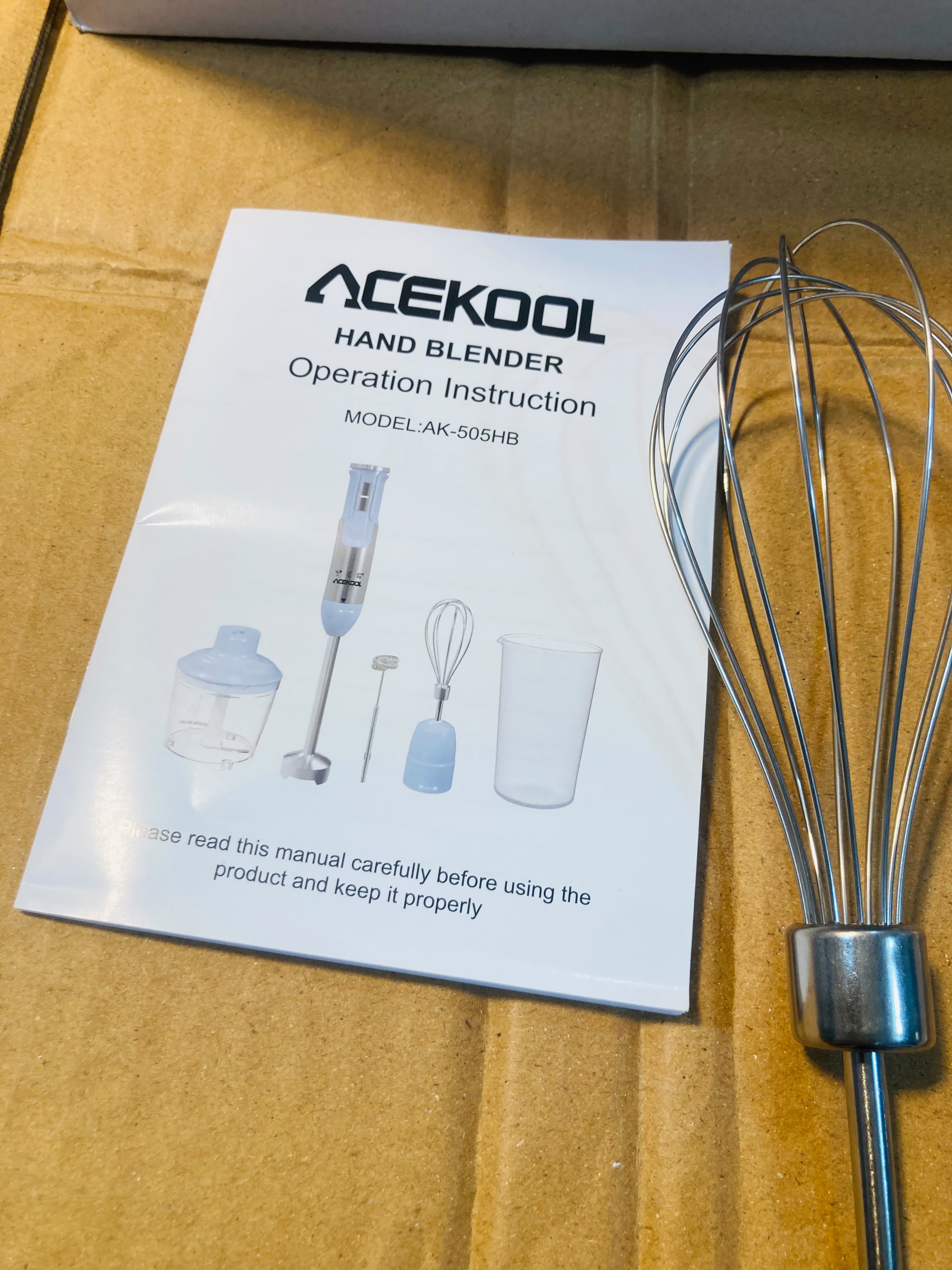 Acekool 900W 5-in-1 Hand Blender Set AK-505HB