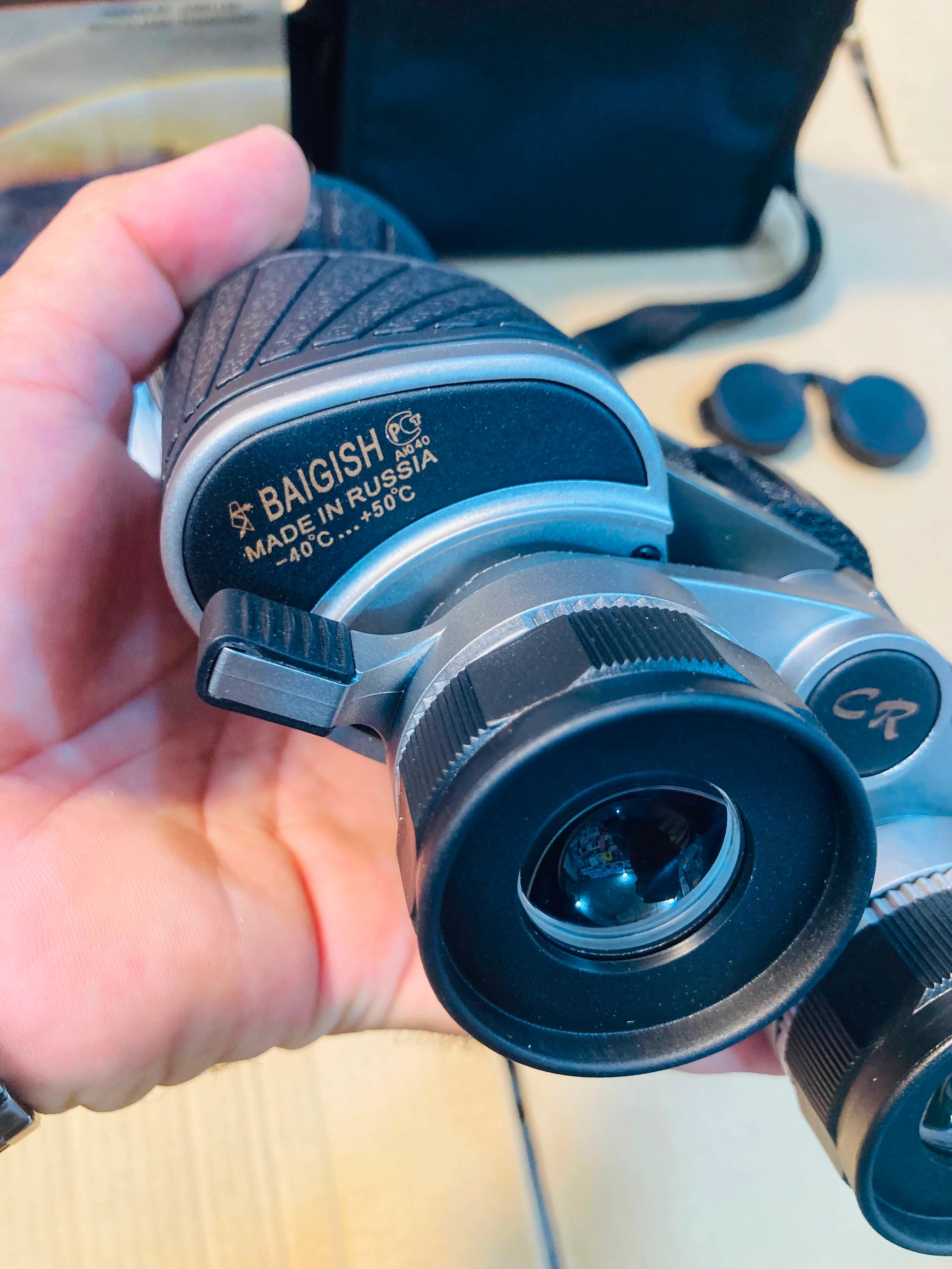 Baigish Double Zoom 10x50WA Wide Angle Binoculars with Carrying Case and Accessories