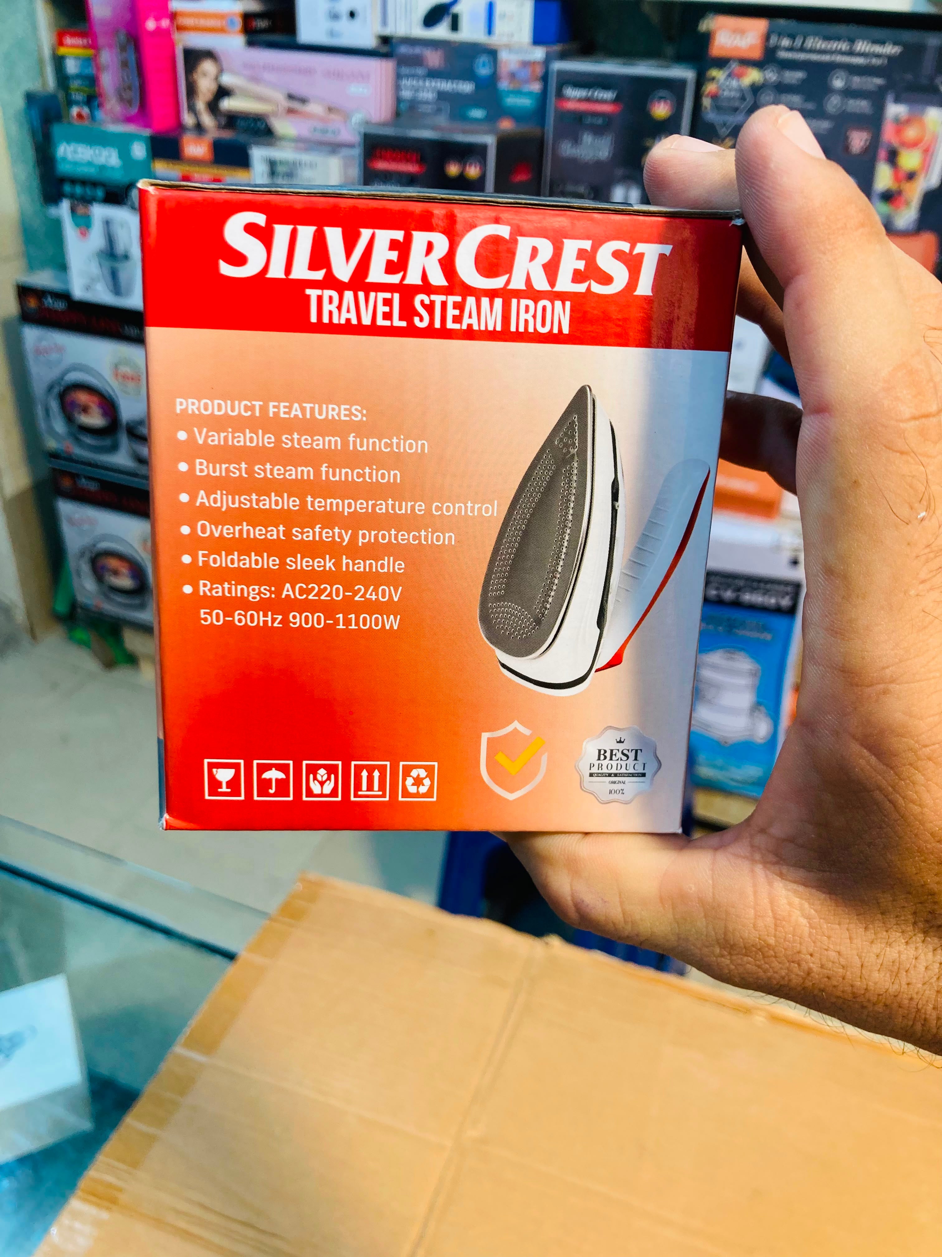 SilverCrest 1100W Portable Travel Steam Iron  ZK-9090
