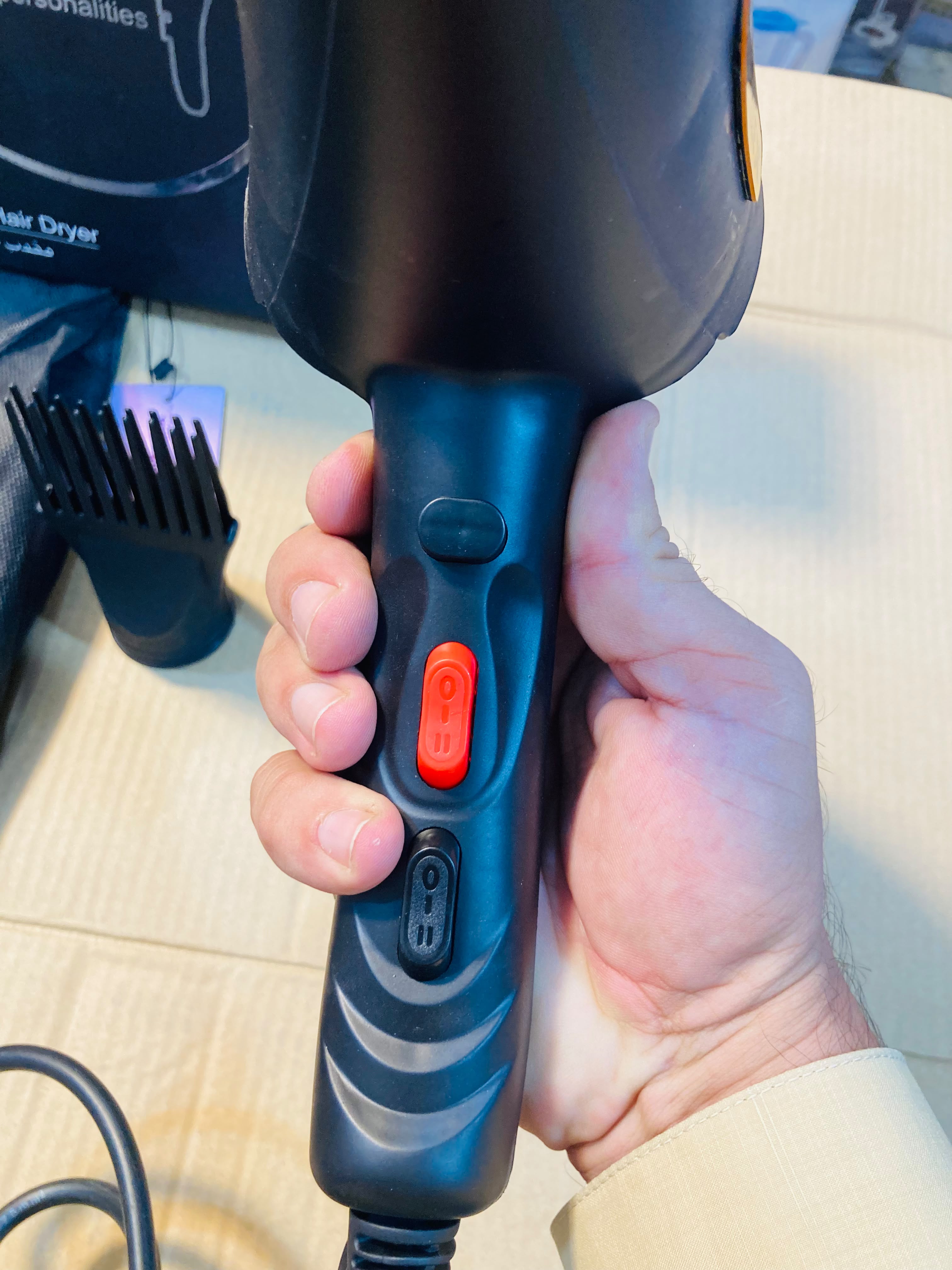 NOAH Mascelex 2200W Professional Hair Dryer  with Travel Storage Bag & Styling Attachments