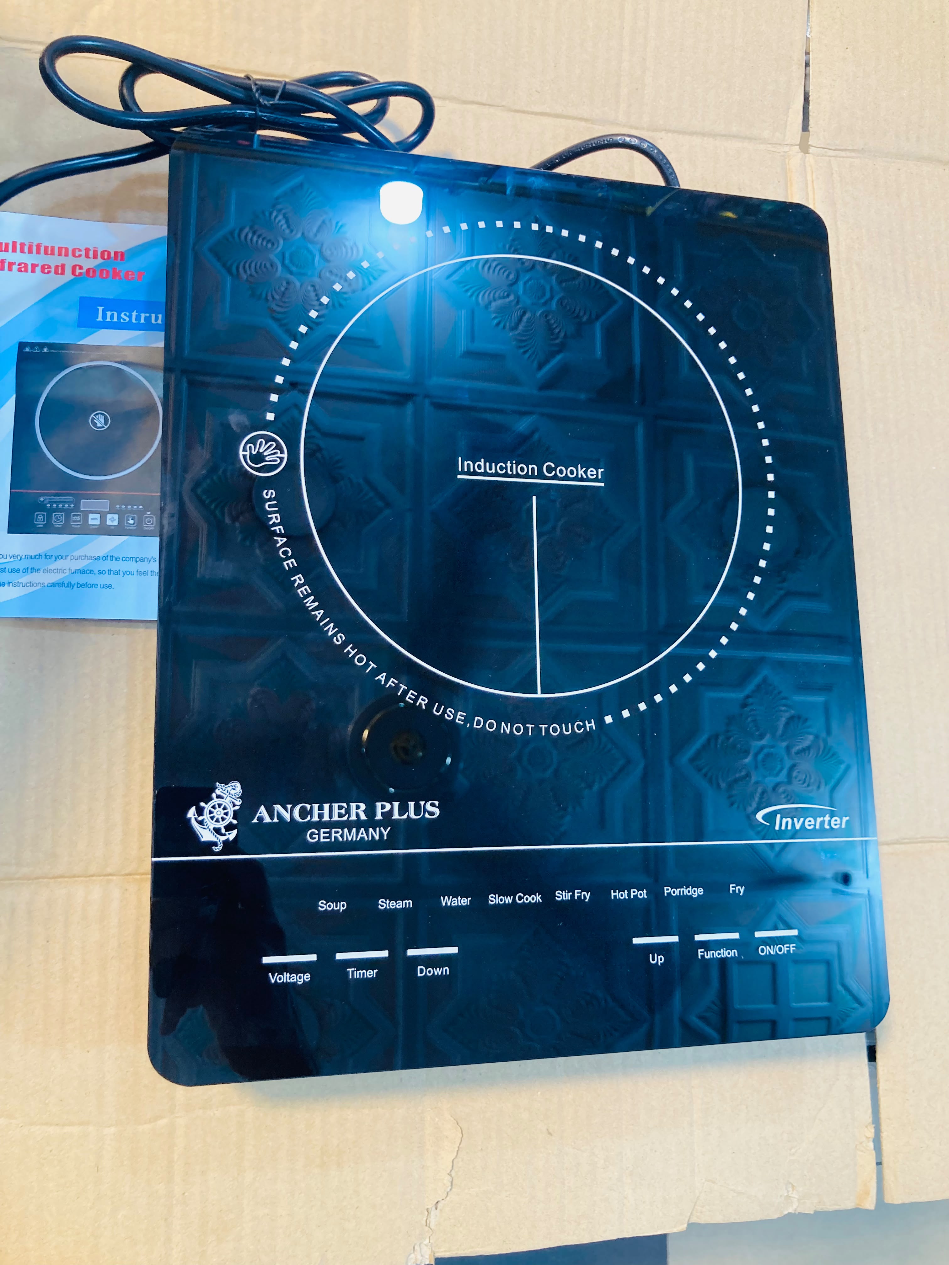 Ancher Plus Induction Cooker -6 with 2200W Power, Digital Touch Control, and Multi-Function Cooking Modes 1299