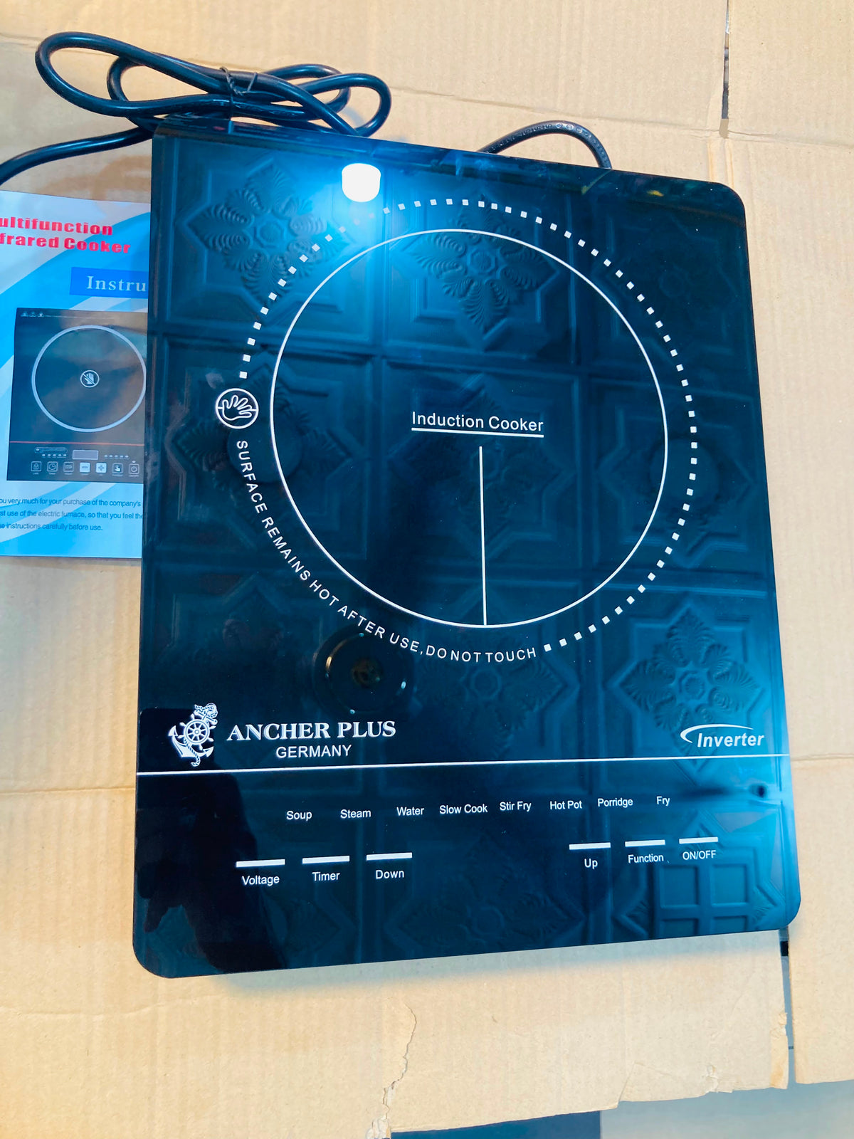 Ancher Plus Induction Cooker -6 with 2200W Power, Digital Touch Control, and Multi-Function Cooking Modes 1299