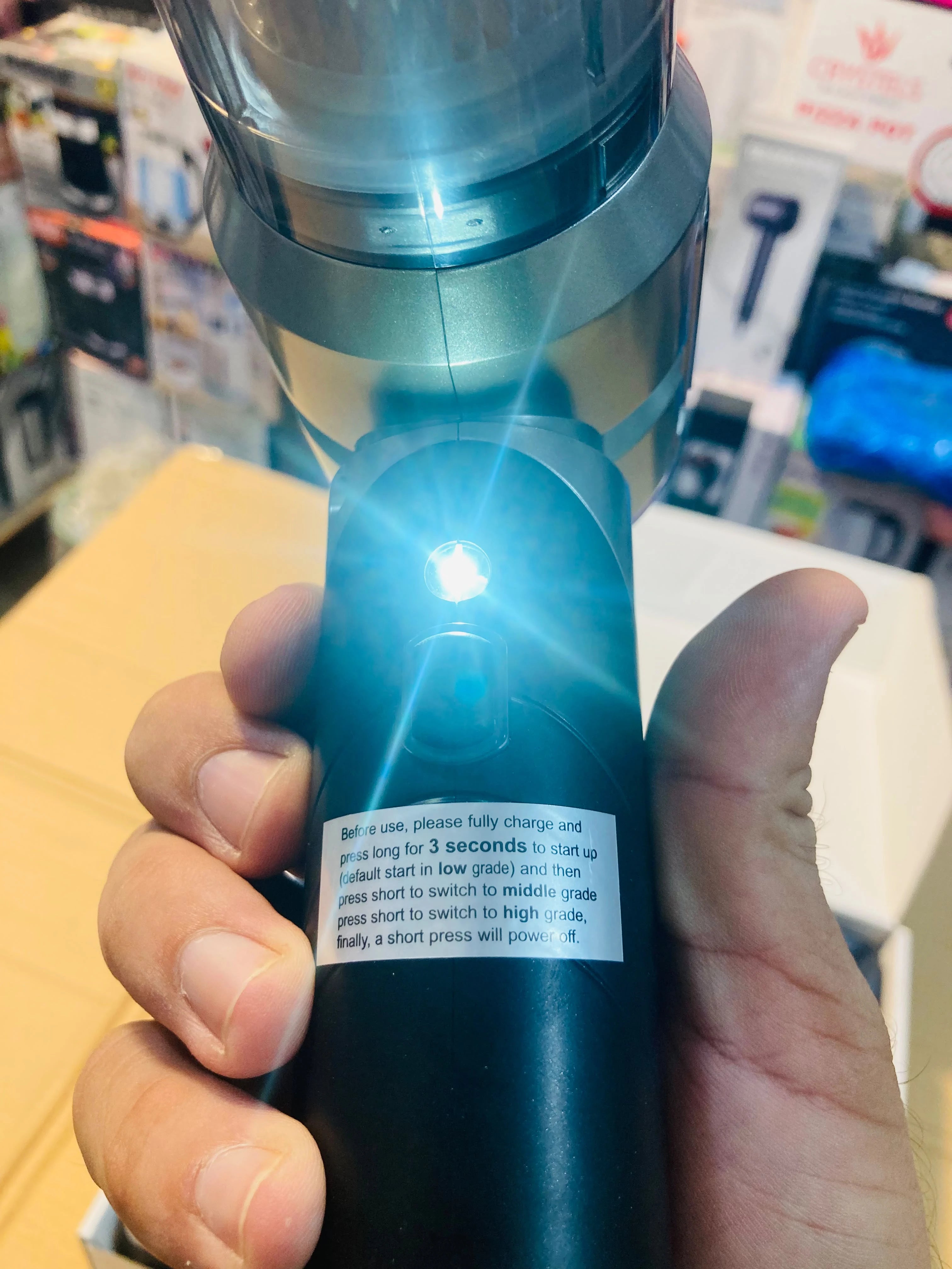 MDHL Handheld Car Mounted Vacuum Cleaner & Air Blower 3 Speed Suction, 17000Pa Max Power, Rechargeable Cordless Hand Vacuum MD-A8